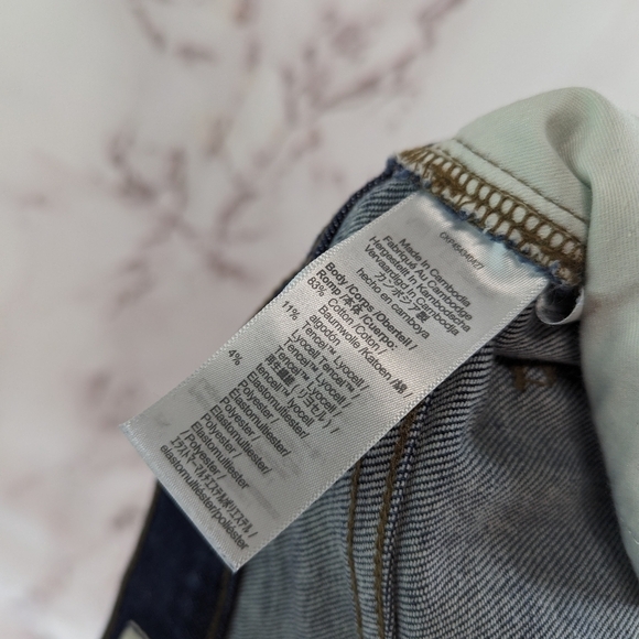 Madewell Jean Women 26 9 Inch Mid Rise Skinny Crop Dark Wash Orland Tencel MA938 - Picture 10 of 13